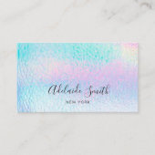 Pastellfarben aus Leder Visitenkarte (Vorderseite)