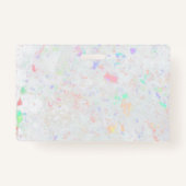 Pastellfarben aus Marmor Ausweis (Rückseite)