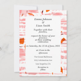 Pastellfarben aus Seidenteppich Einladung Hochzeit