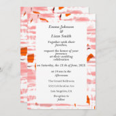 Pastellfarben aus Seidenteppich Einladung Hochzeit (Vorne/Hinten)