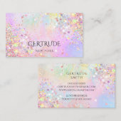Pastellfarben aus simuliertem Glitzer Visitenkarte (Vorne/Hinten)