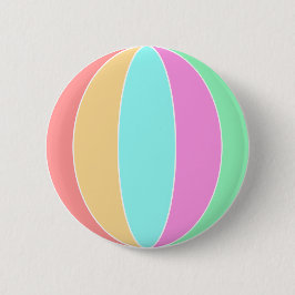 Pastellfarben Beach Ball Button