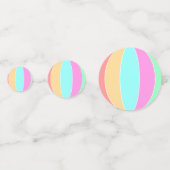 Pastellfarben Beach Ball Konfetti (Vorderseiten)
