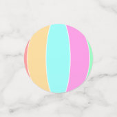 Pastellfarben Beach Ball Konfetti (Klein Vorderseite)