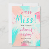 Pastellfarben Bilder zum Geburtstag Einladung (Vorderseite)