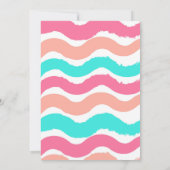 Pastellfarben Bilder zum Geburtstag Einladung (Rückseite)