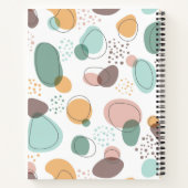 Pastellfarben Bio Formen Nahtloses Muster Notizblock (Rückseite)