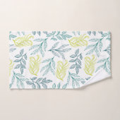 Pastellfarben-Blätter Badhandtuch Set (Handtuch)