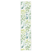 Pastellfarben-Blätter Kurzer Tischläufer (Vorderseite)