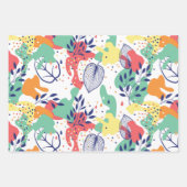 Pastellfarben Blätter und Bio Formen (Vorderseite 3)