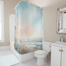 Pastellfarben Blau Pink Beach