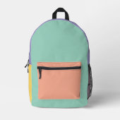 Pastellfarben-Block-Backpack Bedruckter Rucksack (Vorderseite)