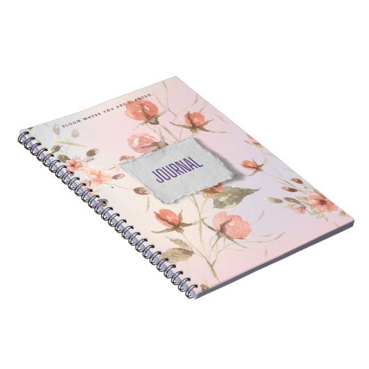 Pastellfarben Blühen, wo Sie gepflanzt werden Notizblock (Rechte Seite)