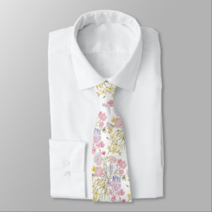 Pastellfarben Blumen Krawatte