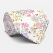 Pastellfarben Blumen Krawatte (Gerollt)