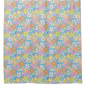 Pastellfarben - Blumenduschvorhänge - Interieur Duschvorhang (Vorderseite)