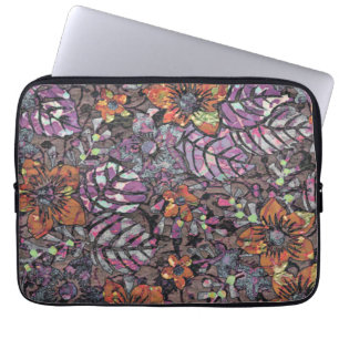 Pastellfarben Blumenmuster Romantische digitale Ku Laptopschutzhülle