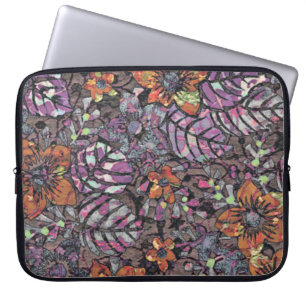 Pastellfarben Blumenmuster Romantische digitale Ku Laptopschutzhülle