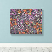 Pastellfarben Blumenmuster Romantische digitale Ku Leinwanddruck (Insitu (Holzboden))