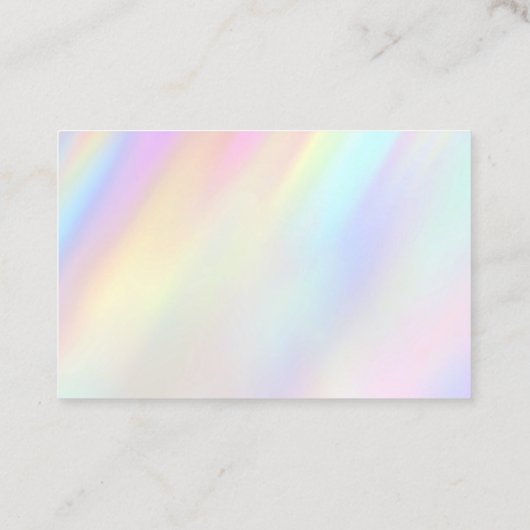 Pastellfarben Dankeschön Karte (Rückseite)