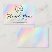 Pastellfarben Dankeschön Karte (Vorne/Hinten)