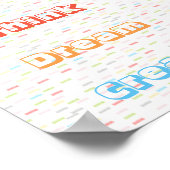 Pastellfarben denken Traum kreieren Poster (Ecke)