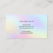 Pastellfarben der Friseure Visitenkarte (Rückseite)