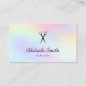 Pastellfarben der Friseure Visitenkarte (Vorderseite)