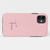 Pastellfarben der Rose | Minimalistischer Name Case-Mate iPhone Hülle (Rückseite (Horizontal))