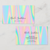 Pastellfarben Design Visitenkarte (Vorne/Hinten)