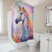 Pastellfarben Duschvorhang (Beispiel)