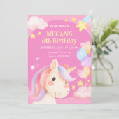 Pastellfarben Einladung (Stehend Vorderseite)