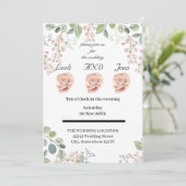 Pastellfarben Einladung (Stehend Vorderseite)