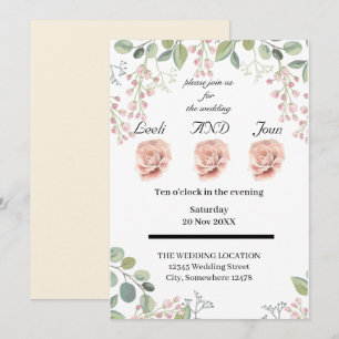 Pastellfarben Einladung