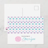 Pastellfarben Garnsternmuster Postkarte (Vorne/Hinten)