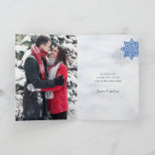 Pastellfarben, gefaltet, Urlaubsfotokarte Karte (Innenseite)