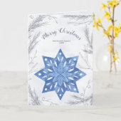 Pastellfarben, gefaltet, Urlaubsfotokarte Karte (Gelbe Blume)