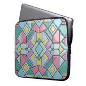pastellfarben gekachelt laptopschutzhülle (Vorderseite Links)