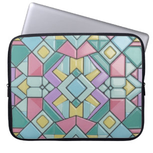 pastellfarben gekachelt laptopschutzhülle