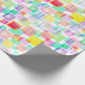 Pastellfarben Geometrisch Modernes, benutzerdefini Geschenkpapier (Ecke)