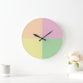 Pastellfarben geometrische Wanduhr (Zuhause)