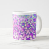 Pastellfarben Geometrisches Abstraktes Muster Jumbo-Tasse (Vorderseite Rechts)