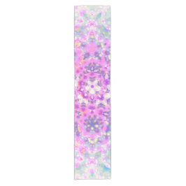 Pastellfarben Geometrisches Abstraktes Muster Kurzer Tischläufer