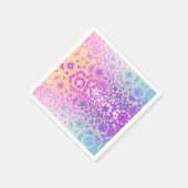 Pastellfarben Geometrisches Abstraktes Muster Serviette (Ecke)