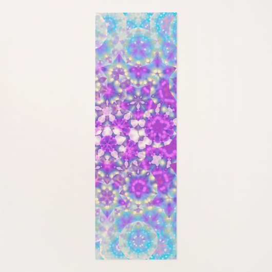 Pastellfarben Geometrisches Abstraktes Muster Yogamatte (Rückseite)