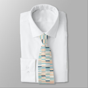 Pastellfarben geometrisches japanisches Muster Krawatte