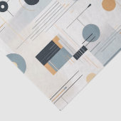 Pastellfarben geometrisches Muster Mitte des Jahrh Seidenpapier (Detail)