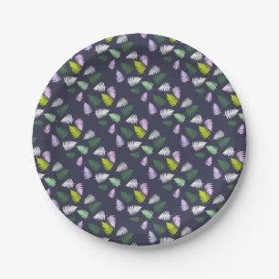 Pastellfarben Glücksklee Pappteller