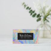 Pastellfarben Haarzellen Visitenkarte (Stehend Vorderseite)