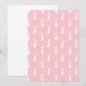 Pastellfarben Helles Muster Pink Hintergrund Pet Dankeskarte (Vorne/Hinten)